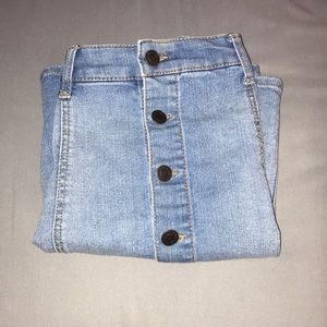 denim skater skirt
